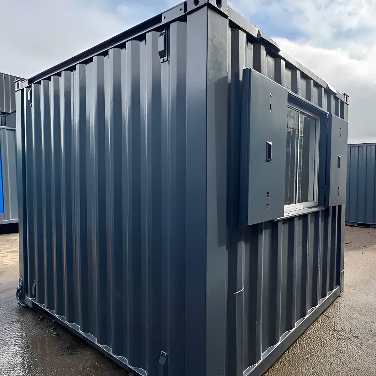 10ft-×-8ft-5 10ft × 8ft Shipping Container Office | Portable Anti-Vandal Building - Image 8