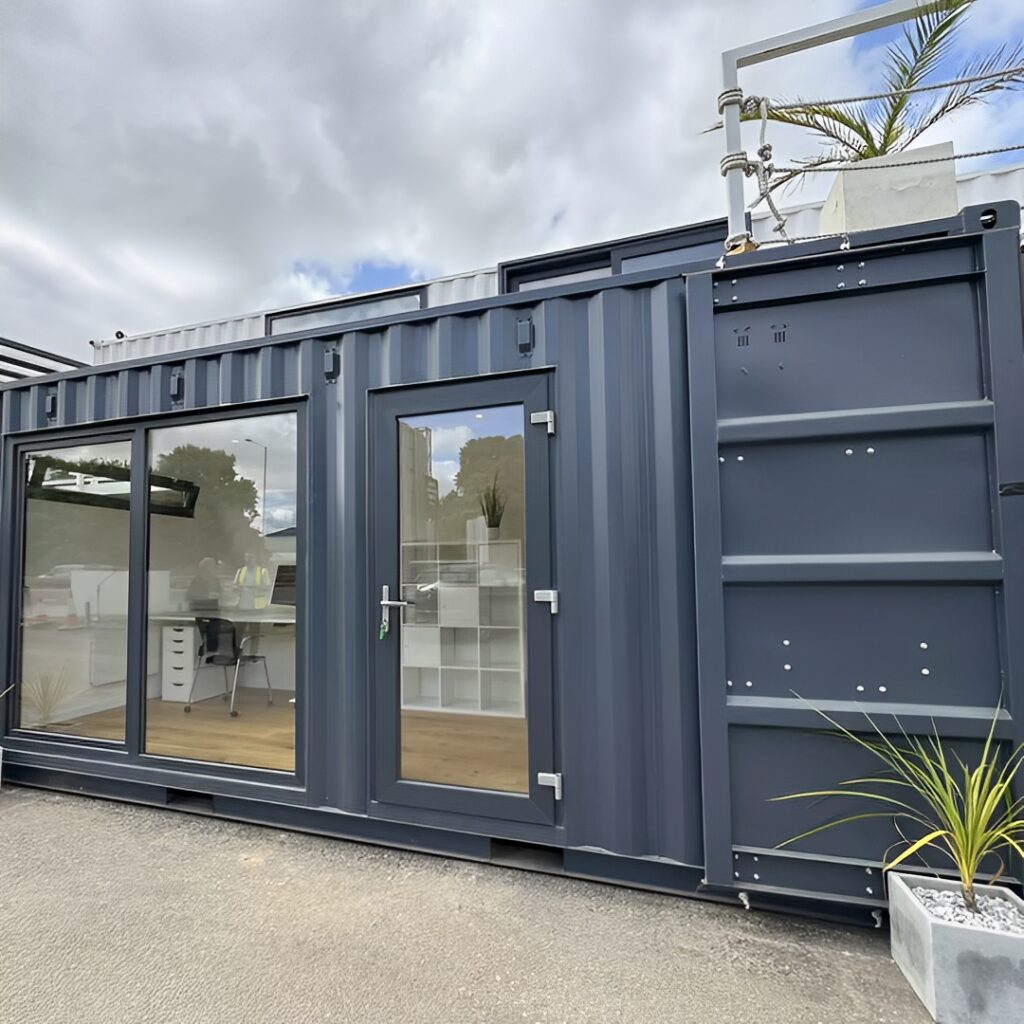 20x8ft-CUSTOM-SHIPPING-CONTAINER-CONVERSION-Portable-Building-Garden-Office-1-1024x1024 20ft x 8ft Custom Shipping Container Conversion
